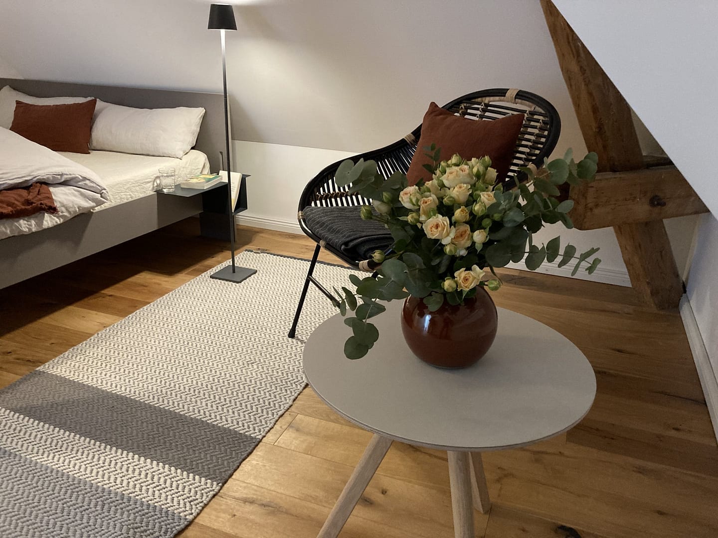 Schlafzimmer in der Design Ferienwohnung
